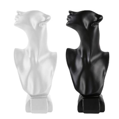 Versatile Jewelry Diaplay Rack Bust Mannequin Home Accessory for Necklace and Earring Showcase Sturdy Resin Materials