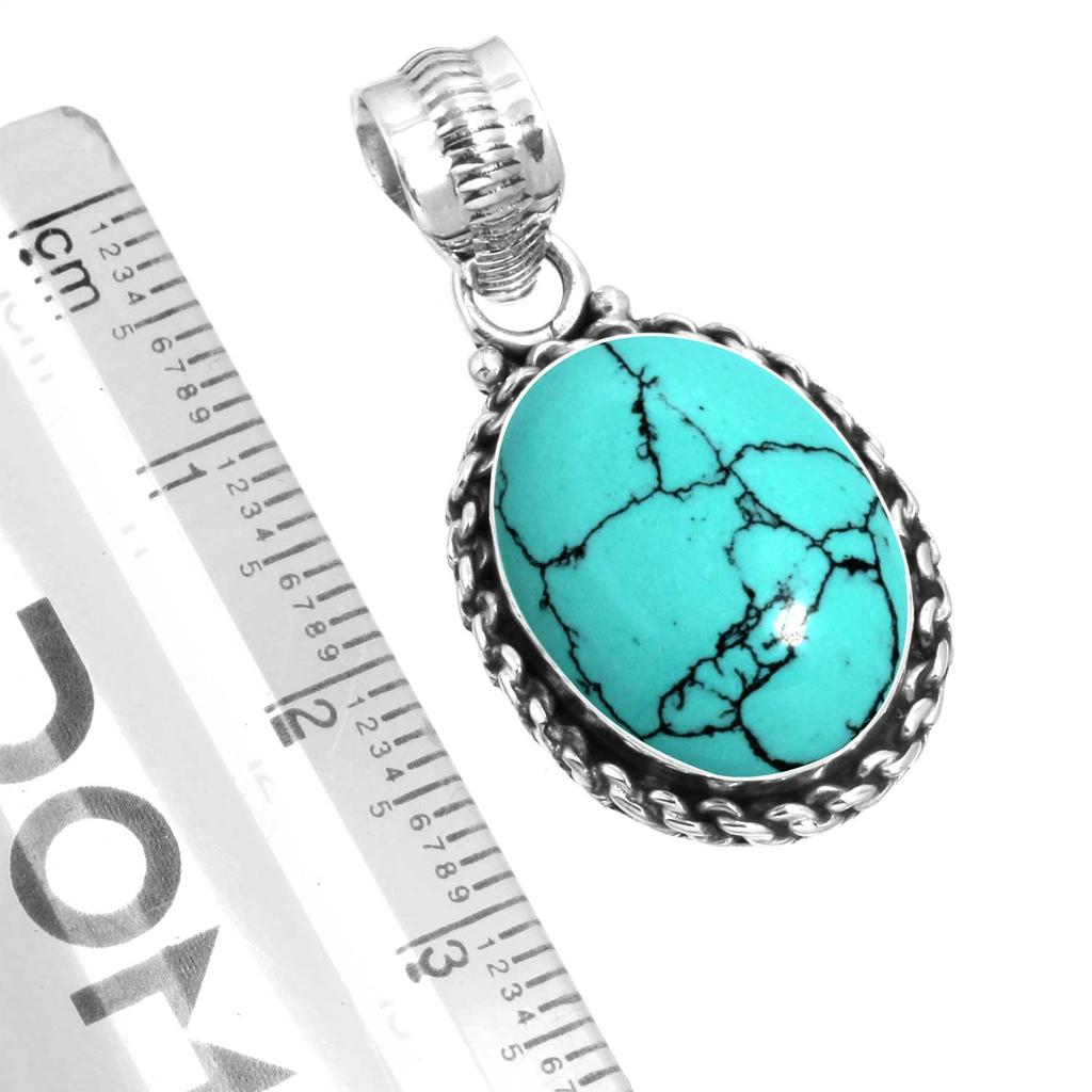 925 Sterling Silber Anhänger Damen Edelstein Handgefertigter Schmuck Ostergeschenk Blau Grün Lila Kupfer Türkis Perle Lapislazuli Perlmutt Vintage