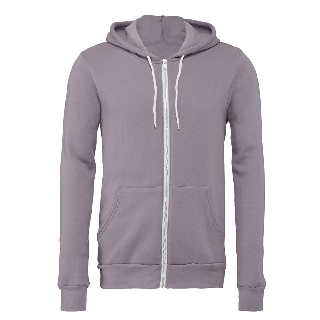 Bella + Canvas Adults Unisex Full Zip Hoodie