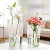 1PC Acrylic Transparent Portable Flower Bucket Plastic Waking Flower Bucket Hydroponic Flower Arrangement Bucket Floral Shop