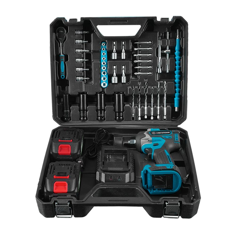 ONEGREEN Brushless 1000N.M Electric Impact Wrench 1/2" Cordless Drill Screwdriver Car Repair Power Tool For Makita Battery Pin