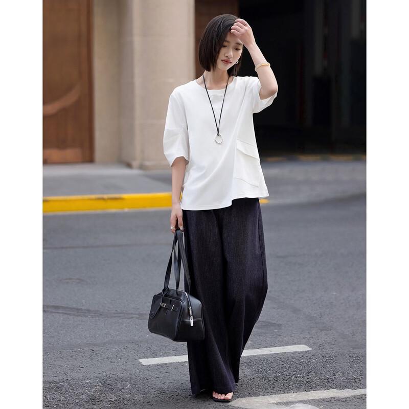 Women's High-Count Pure Cotton Reversible T-Shirt