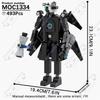 MOOXI Animeserie Skibidi Toalett Figurer Monitorfolk Lydmann Byggeklosser Modell MOC Kloss DIY Montessori Leke Barnegaver