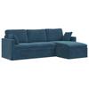 Blue Sofa 228 X 134 X 80 Cm Velvet