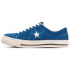 One Star J Suede Comfortable Simple Durable Lightweight Low Top Canvas Shoes Unisex Sneakers Blue 35200670
