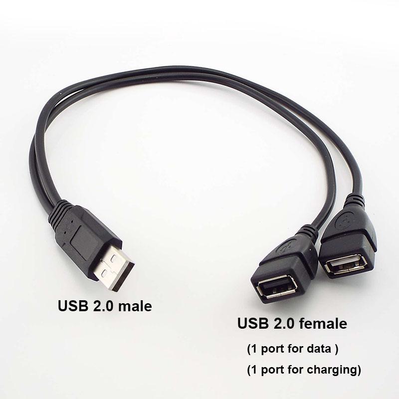 

Разветвитель USB2.0 «папа» на 2Dual USB «мама» Двойной USB 2.0 3.0 Удлинитель A-папа на 2 A-мама Y-кабель Преобразователь питания USB 2.0 male