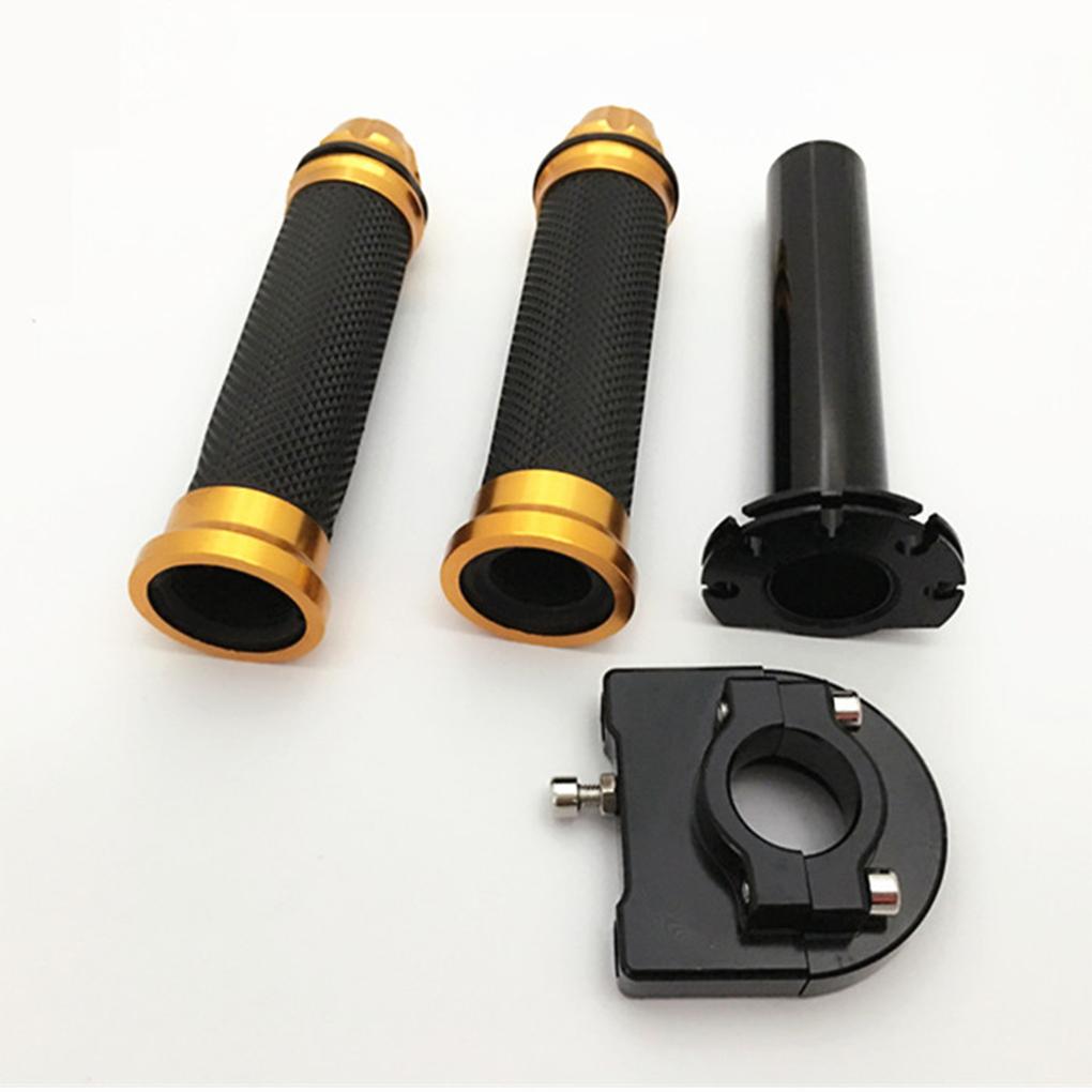 Adjustabble Pair Motorcycle Handlebar Aluminium Alloy Hand Grip Kits Sets Grips Slippery Proof Bar Grips for Motor Cruiser