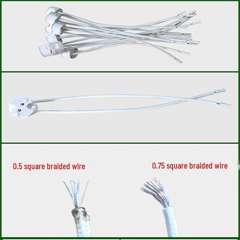Yulinjun Spotlight Lamp Holder Plug Connector Wire (Pack of 10)