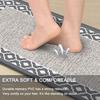 Tapis de sol de cuisine en PVC épais anti-fatigue, double cadre, imperméable, résistant à l'huile et antidérapant, cuir