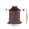 Canvas Foraging Bag with Belt Loop 8.5x7.9inch Compact Lightweight Accessory Water Resistant