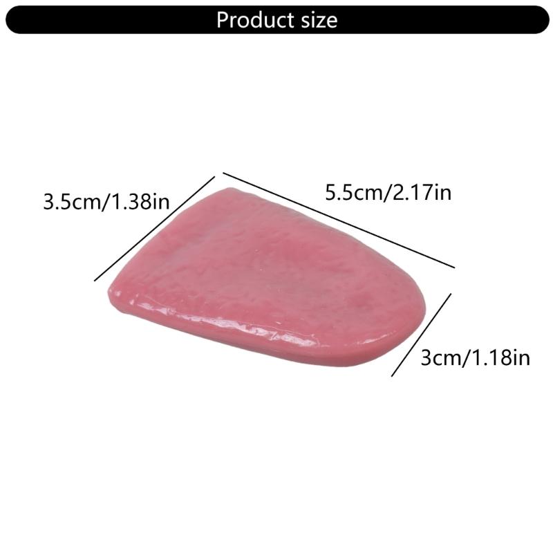 Halloween Fake Tongue Realistic False Tongue Horrible Stretchable Tongue  Tricks Prank Tongue for Halloween Magics