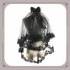 Kopfschmuck Gothic Lolita Hut Blumenkopfschmuck Spitzenschleier Lolita Charm Blumendekoration Halloween Kopfaccessoire Gothic Punk Lolita Kopfschmuck Bühne