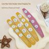Durable Egg Yolk Nail Art Polishing Strips - No Shedding, Wear-Resistant Wood Chip Files