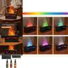 Crossborder Fireplace Aromatherapy Machine With 3d Flame Usb Rechargeable For Home And Office Use
