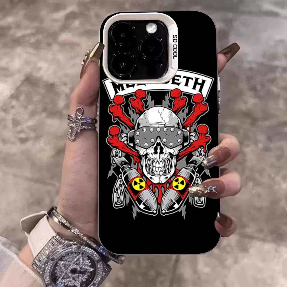 1pc Band M-MegadethS Rock Metal Phone Cases For IPhone 17 16 15 14 13 12 11 Plus Pro Max Pro Color Matte Cover