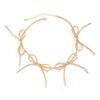 Personalized Sweet Cool Bow Collar Female, Niche Beaded Knot Necklace Bow Earrings