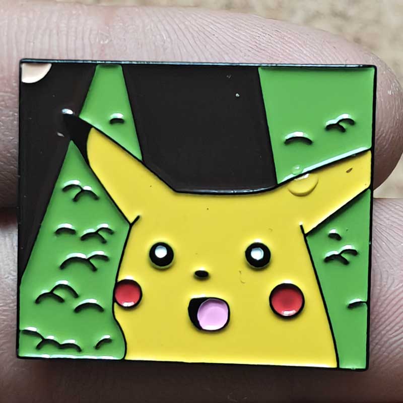 Anime  Bruise Pikachu Enamel Pin Lapel Pins for Backpacks Brooches Badges for Clothes Jewelry Gifts for Friend