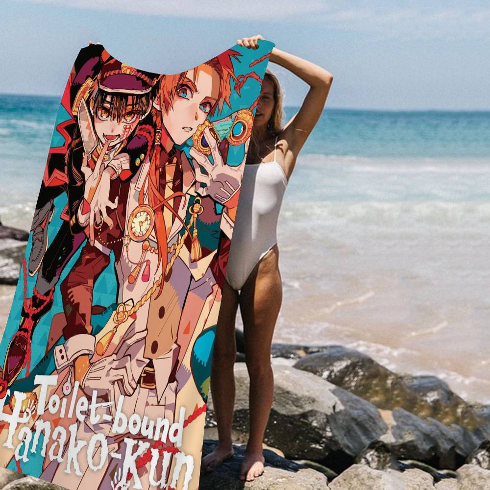 Animation T-Toilet-bound Hanako-kun Microfiber Beach Towel Mountain Climbing Yoga Beach Swimming Running Absorbent Soft Towel