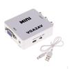 VGA AV Converter VGA2AV Audio Adapter Support 1080P NTSC PAL for PC