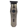 Electric Hair Clipper Vintage Metal Body High Power Low Noise Rechargeable Hair Trimmer with 3 Guide