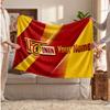 Union Berlin Personalisierte Fleecedecke Mit Fußballlogo, Individueller Name Text Weich Warm Home Überwurfdecke
