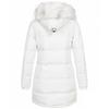 Parka Caldo Invernale da Donna a Maniche Lunghe con Cappuccio e Zip, Colore Solido, Lunghezza Media, in Cotone