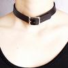 Punk Faux Läder Bälte Choker Halsband Damklubb Smycken Födelsedagspresent