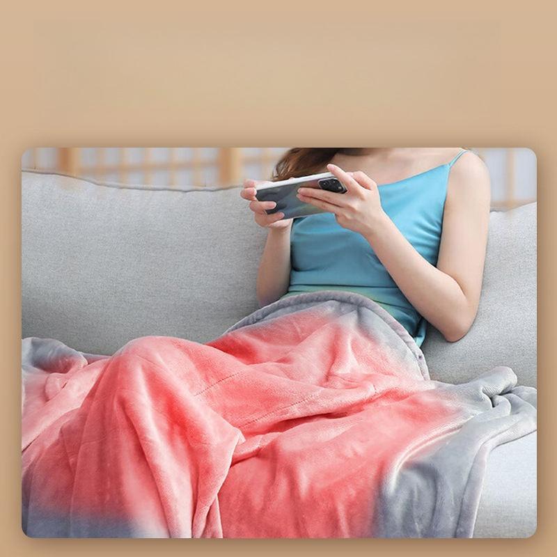 150x80cm Can Wear USB Electric Blanket Warm Shawl Knee Pad Air Conditioning Blanket Outdoor Travel Hotel Office Home Warm Afternoon Nap Small Quilt