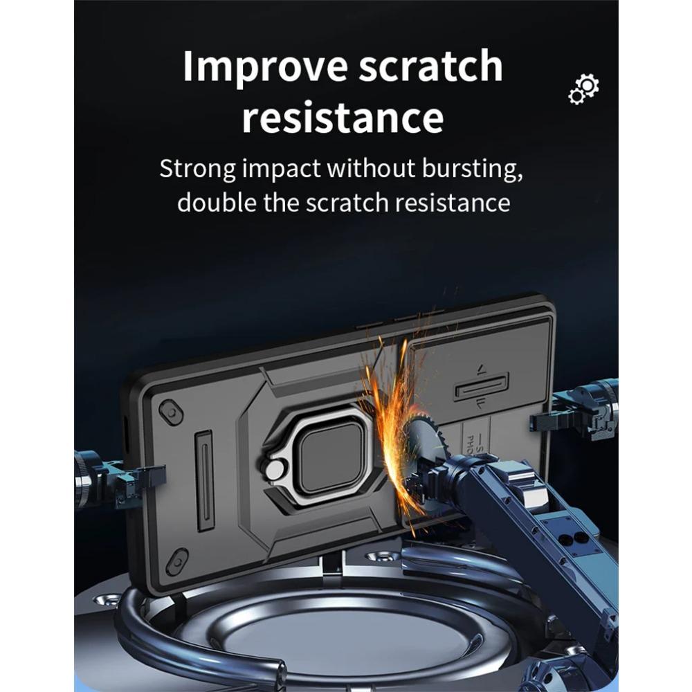 Armor Shockproof Case for Vivo V30 Pro Protective Cover Ring Magnetic Car Holder Business Full Protection Cover