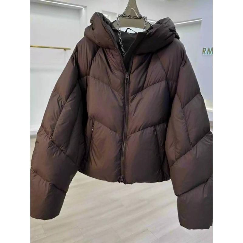 2026 Womens Short Cotton Puffer Coat Loose Warm Casual Winter Streetwear