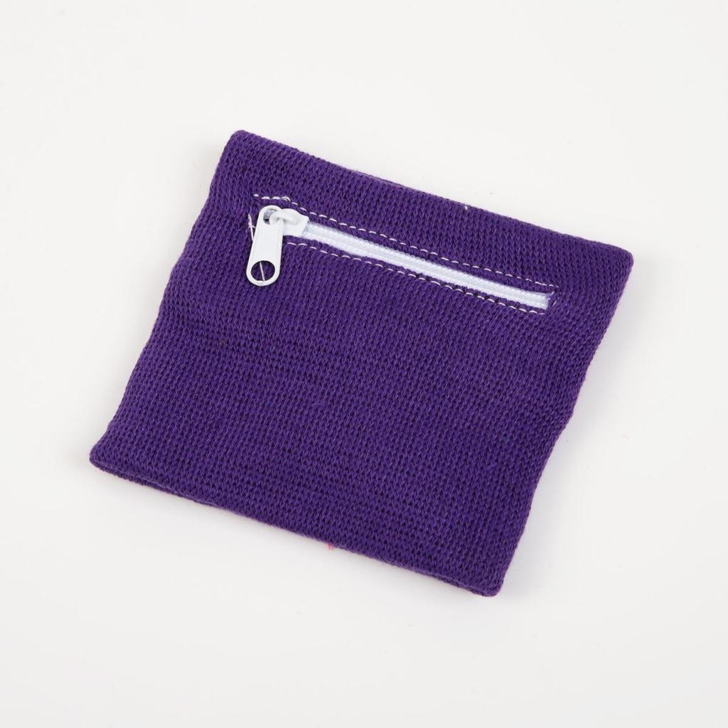 Breathable Cotton Sports Wrist Guard with Zipper Pocket for Running & Cycling