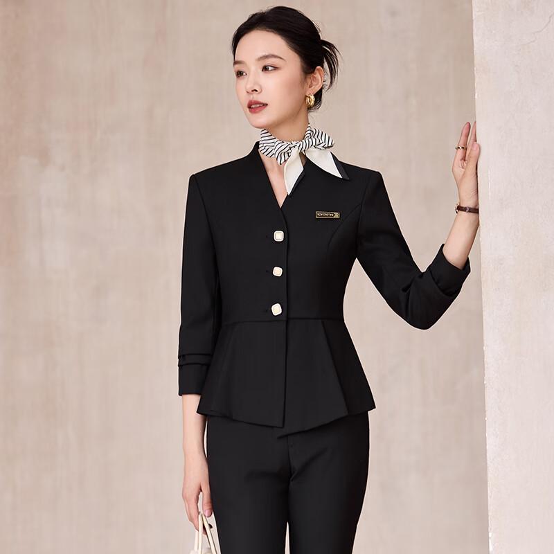Treluoman Women's Professional Two-Piece Suit Set