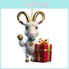 Cute Acrylic Cartoon Goat Christmas Car Pendant Charming Holiday Decor Gift