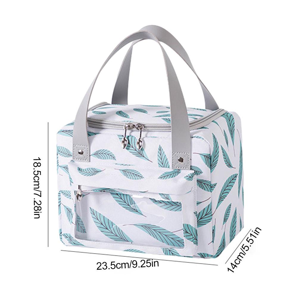 Portable Picnic Bag Thermal Insulated Picnic Box Tote Cooler Handbag Waterproof Backpack Bento Pouch Camping Food Storage Bags