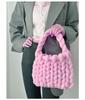 Icelandic Wool DIY Chunky Knit Korean-Style Tote Bag