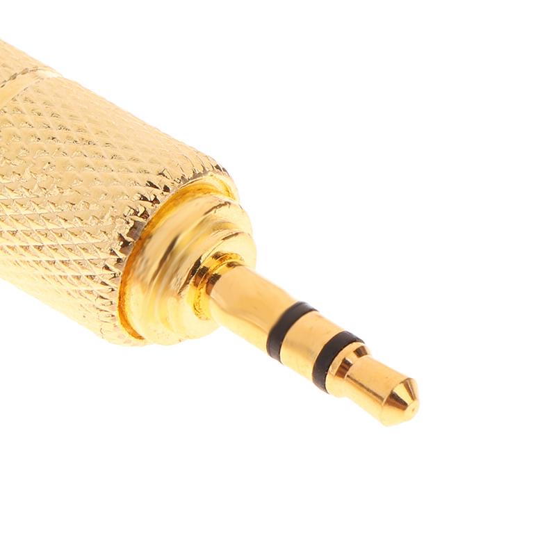 2Pcs/Set 6.5Mm To 3.5Mm And 3.5Mm To 6.5Mm Audio Adapter For Headphone Amplifier Audio Adapter Microphone 6.3 3.5 Mm Converter