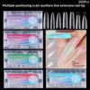 240Pcs Coffin Stiletto Trapezium Soft Gel Nail Tips With Auxiliary Lines Innovative Press On Nails Multifun Full Cover Fake Nail