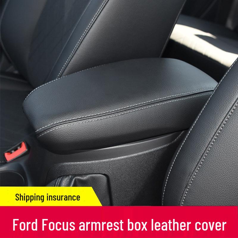 Leather Armrest Box Cover for Ford Focus 2015-2020