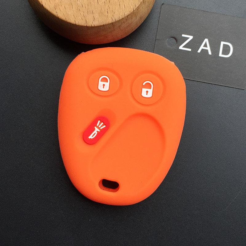 ZADsilicone rubber Car Key case cover for GMC For Buick Ranier Chevy Trailblazer S10 Envoy Yukon for Cadillac Hummer H2 Saturn f