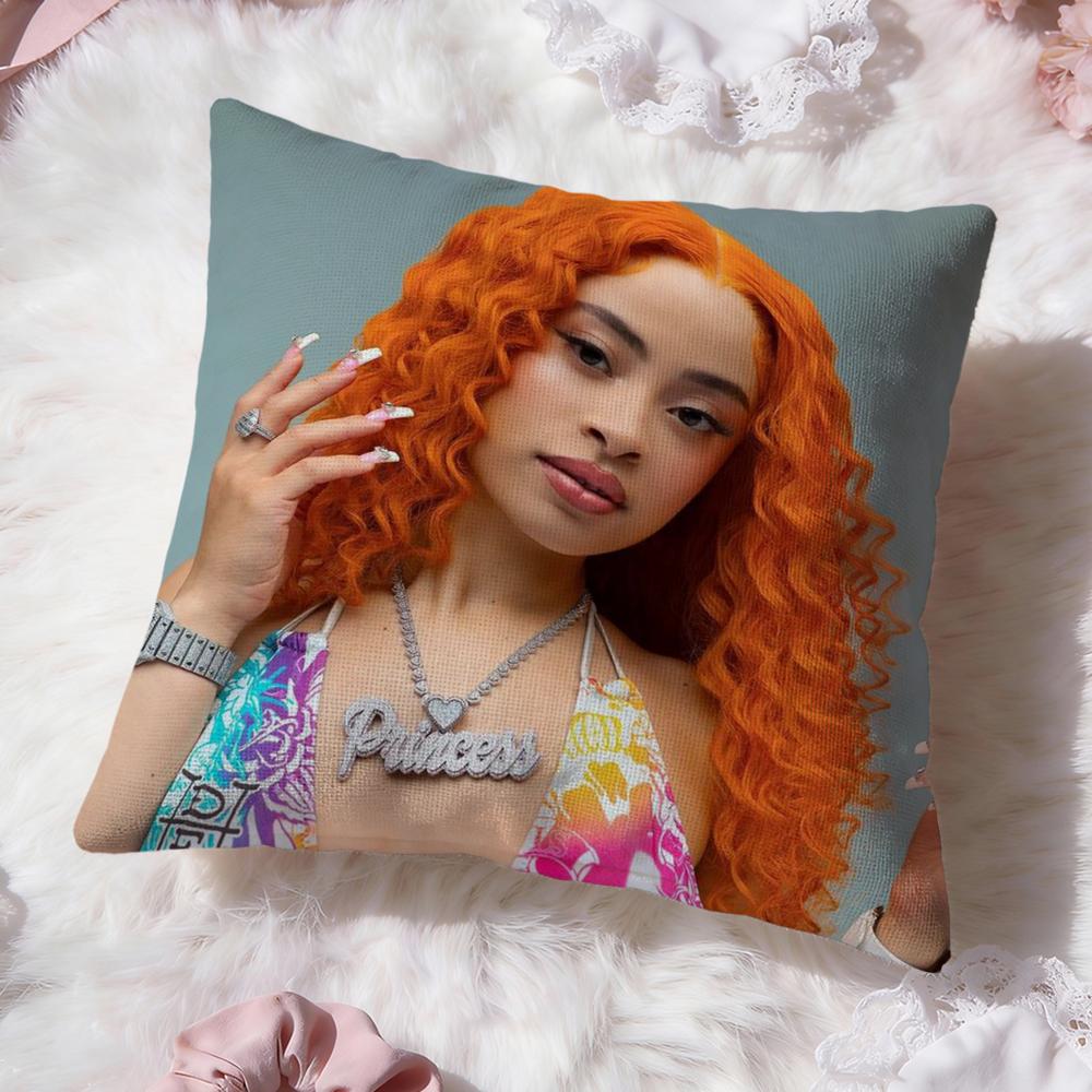I-Ice Spice Y2k Cushion Cover Premium Comfort Reversible Pillow Cove -Two in One Design for Any Room & Car Interior