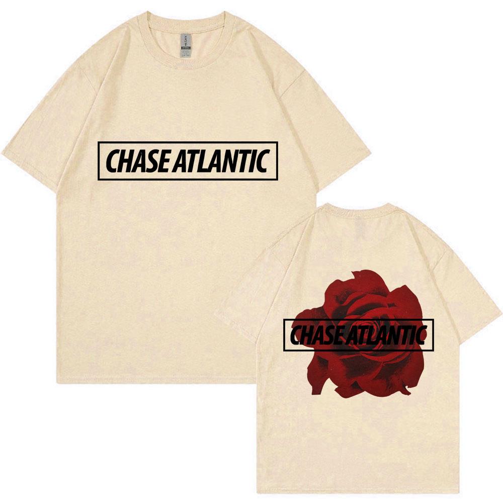 Chase Atlantic Beauty In Death Album T Shirt Music Band Fashion Vintage Hip Hop T-shirts Men Women Loose Cotton Y2k Tee Shirts