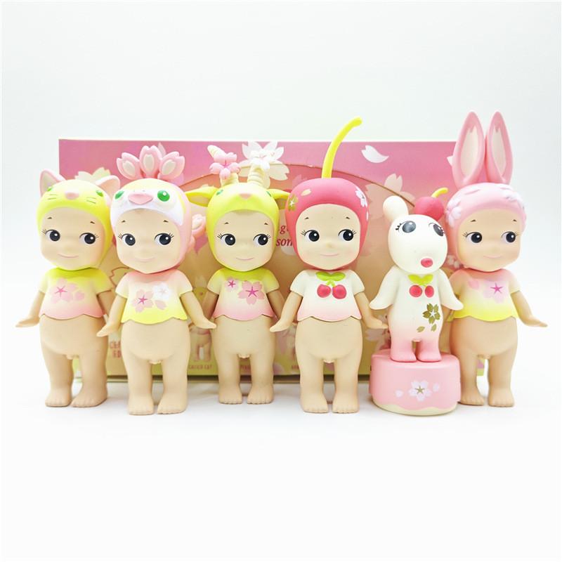 Captivating Cherry Pvc Blossom Angel Figurines Spring Collection Blind Box Ideal For Decorative Cake Accessories Gifts And