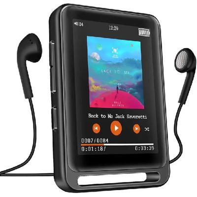 Odtwarzacz MP3 64GB Bluetooth 5.3 Ekran dotykowy Odtwarzacz muzyczny Przenośny odtwarzacz mp3 z głośnikami Dźwięk wysokiej wierności bezstratnej jakości m