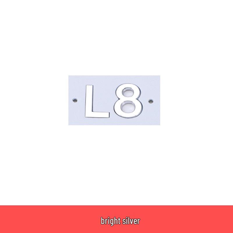 Ideal L9-L6 Black Tailgate & Hood Emblem Lettering Sticker Modification