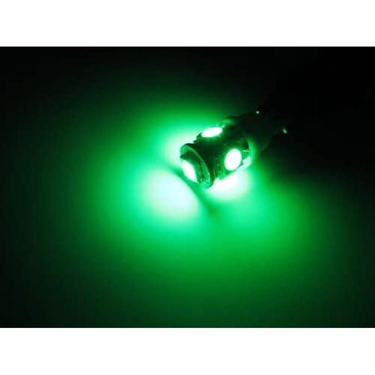 5-SMD 168 194 2825 T10 LED Car Interior Map Dome Light Bulbs, Emerald Green