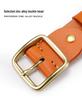 Retro Men's Cowhide Leather Pin Buckle Belt - Versatile Business Casual for All Ages