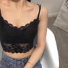 2Pcs Sexy Bra Women's Lace Bralette Floral Lingerie Underwear Wireless Padded Brassiere Seamless Ultra Strap Wire Free Bras Vest