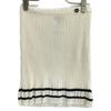 Chanel White P60739 CC Logos Knit Short Skirt Skirt 36 IvoryUsed