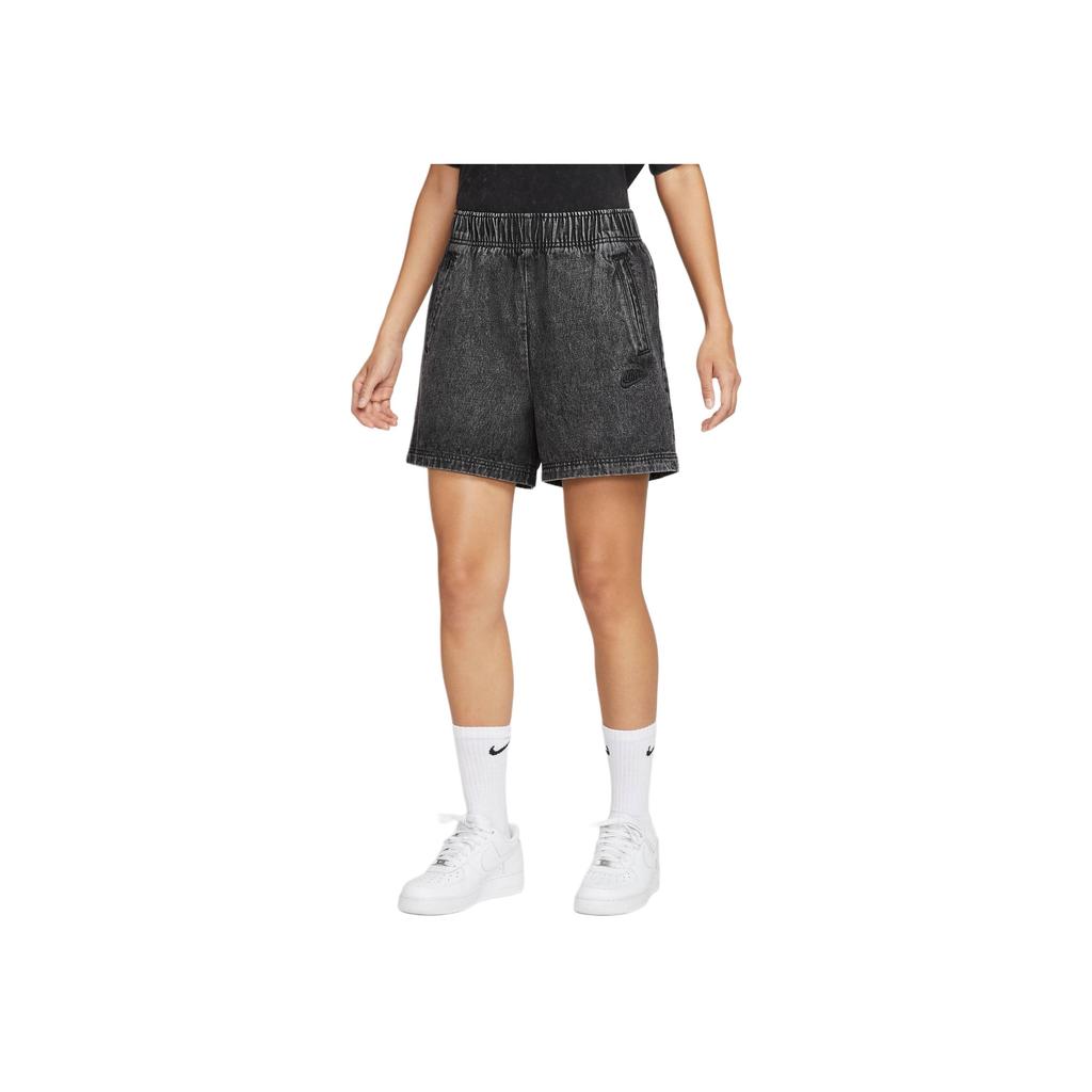Nike Sportswear Vintage Casual Comfortable Sports Denim Shorts Women Shorts Black IF3404-010