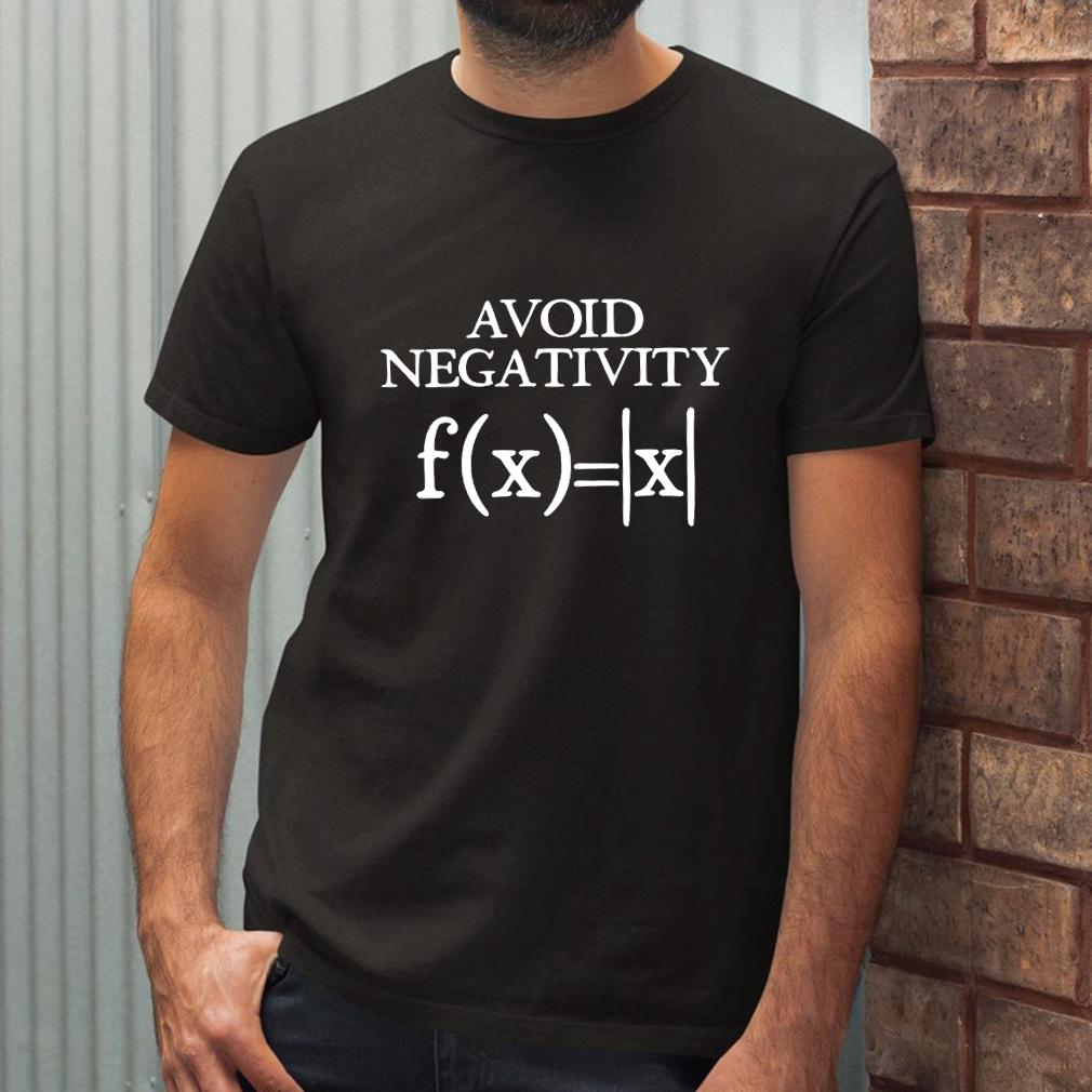 Avoid Negativity Men Funny Mathematics Absolute Value Tshirt Math Function Geek T Shirt Summer Tops Tee Clothes High Quality ... S разноцветный